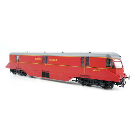 Heljan 19431 OO Gauge AEC Parcels Railcar 34 BR Express Parcels Crimson