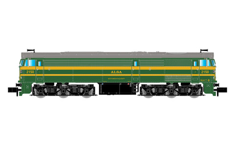 Arnold HN2634 N Gauge ALSA 2150 Green/Yellow Diesel Locomotive VI