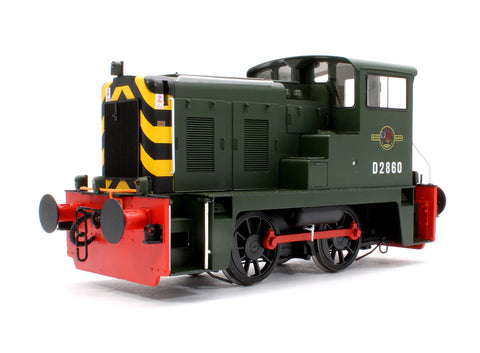 Heljan 2871 O Gauge Class 02 D2860 BR Green w/Wasp Stripes