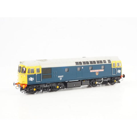 Heljan 34223 OO Gauge Class 33 027 Earl Mountbatten of Burma BR Blue (DCC-Sound)