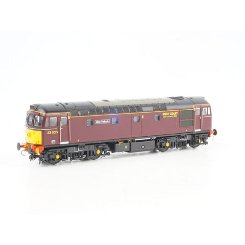 Heljan 34253 OO Gauge Class 33 025 'Glen Falloch' West Coast Maroon (DCC-Sound)