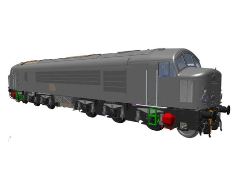 Heljan 44003 OO Gauge Class 44 D6 'Whernside' BR Green (DCC-Sound)