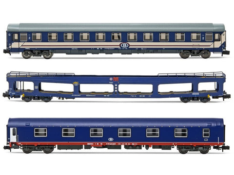 Arnold HN4406 N Gauge SNCB Blue/Red Coach Set (3) IV