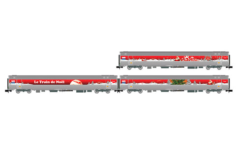 Arnold HN4473 N Gauge SNCF Train de Noel Coca Cola 2010 Coach Set (3) VI
