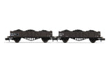 Arnold HN6492 N Gauge SNCF Tw Open Wagon Set (2) w/Coal Load II