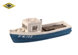 Harburn Hamlets HN651 N Gauge Fishing Boat (Blue)