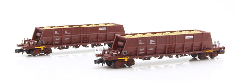 Arnold HN6552 N Gauge RENFE Faoos Transfesa 4 Axle Coal Hopper Set (2) IV