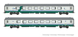 Rivarossi HR4354 HO Gauge FS Gran Confort 85 XMPR Coach Set (2) V