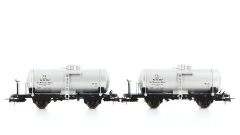 Rivarossi HR6519 HO Gauge FS Montecatini 2 Axle Tank Wagon Set (2) III