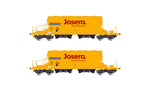 Rivarossi HR6546 HO Gauge Nacco Josera Taoos Hopper Wagon Set (2) VI