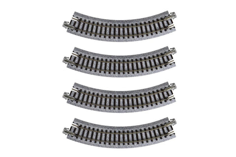 Kato 20-174 N Gauge Unitrack Compact (R150-45) Curved Track 45 Degree 4pcs