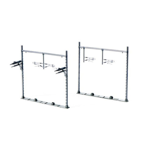 Kato 23-067-1 N Gauge Double Track Catenary Mast Grey (12)