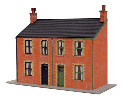 Peco LK206 OO Gauge Victorian Low Relief House Fronts - Laser Cut Kit
