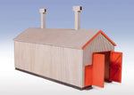 Peco LK220 OO Gauge Corrugated Iron Engine Shed Laser Cut Wood Kit