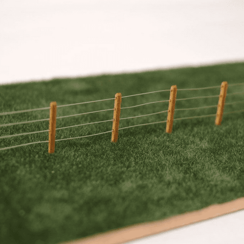 Scale Model Scenery LX056 OO Gauge 4ft Post & Wire Fencing Laser Cut Kit