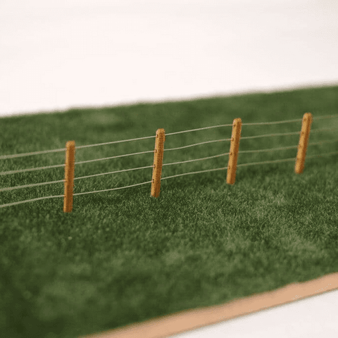 Scale Model Scenery LX058 OO Gauge 4ft Fence Posts (pre-drilled) Laser Cut Kit