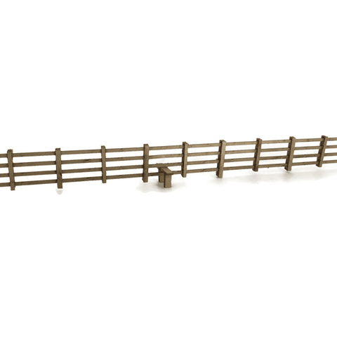 Scale Model Scenery LX236 OO Gauge 4ft Post & Rail Fencing Laser Cut Kit