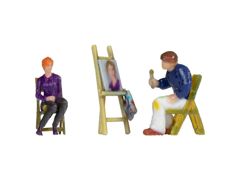 Noch 10415 HO/OO Gauge Artist with Model & Easel 3D Master Figure
