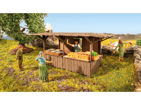 Noch 14384 HO/OO Gauge Medieval Stall Laser Cut Minis Kit