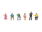 Noch 15239 HO/OO Gauge In the Dining Car (6) Figure Set