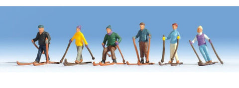 Noch 15828 HO/OO Gauge Skiers (6) Figure Set