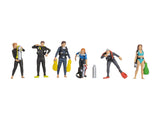 Noch 15848 HO/OO Gauge Divers (6) Figure Set