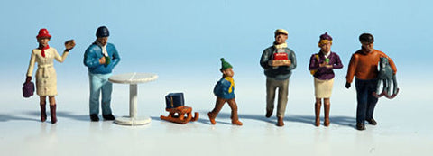 Noch 15926 HO/OO Gauge Christmas Market Figures/Accessories