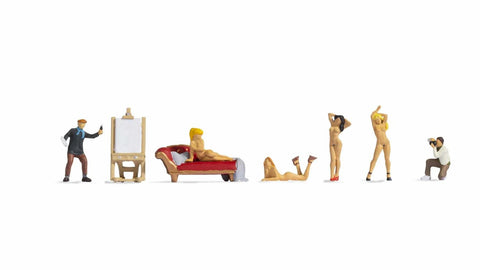Noch 15948 HO/OO Gauge Artists (2) and Nude Models (4) Figure Set