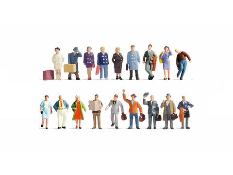 Noch 16106 HO/OO Gauge Passengers XL Figure Set