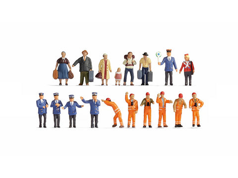 Noch 16122 HO/OO Gauge At the Station XL Figure Set