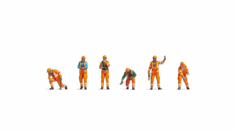 Noch 35250 N Gauge Railway Shunters (6) Figure Set