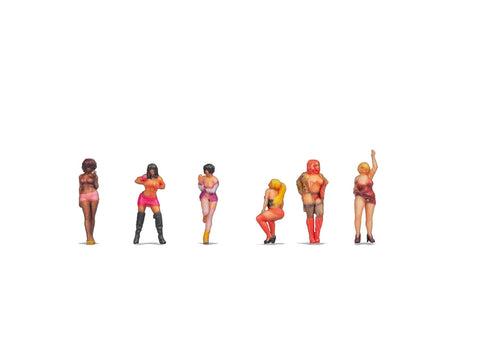 Noch 35450 N Gauge Ladies of the Night (6) 3D Master Figure Set