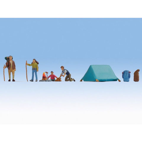 Noch 36876 N Gauge Camping (4) Figure Set