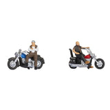 Noch 36906 N Gauge Rockers on Motorbikes (2) Figure Set