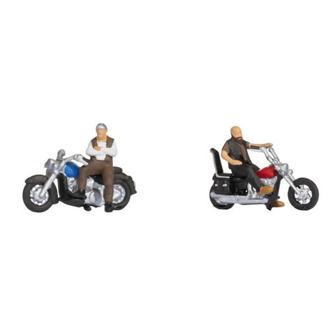 Noch 36906 N Gauge Rockers on Motorbikes (2) Figure Set