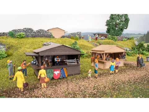 Noch 65618 HO/OO Gauge Medieval Market Laser Cut Kit