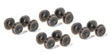 Peco NR-130 N Gauge Disc Wheels, Nickel Silver Rim, 8 Axles