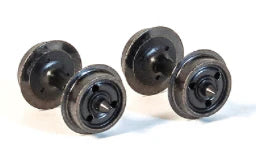 Peco NR-142 N Gauge 3-Hole Disc Wheels, Nickel Silver Rim, 40 Axles