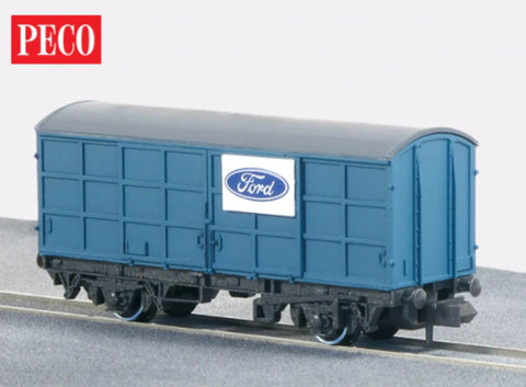 Peco NR-P55 N Gauge Pallet Van Ford Blue
