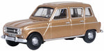 Oxford Diecast 76RN004 1:76/OO Gauge Renault 4 Marron Glace