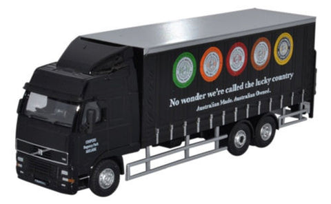 Oxford Diecast 76VOL03CL 1:76/OO Gauge Volvo FH3 6 Wheel Curtainside Coopers, Australia