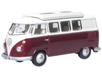 Oxford Diecast 76VWS010 1:76/OO Gauge VW T1 Split Screen Camper Red/Grey