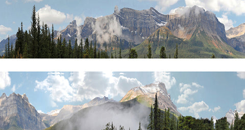 ID Backscenes PN260 N Gauge PREMIUM 9" Rockies Backscene (2x 5')