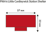 Metcalfe PN916 N Gauge Little Cardleywick Station Shelter Card Kit