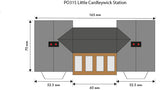 Metcalfe PO315 OO/HO Gauge Little Cardleywick Station Card Kit
