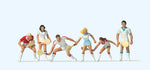 Preiser 10078 HO/OO Gauge Tennis Players (6) Exclusive Figure Set