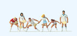 Preiser 10078 HO/OO Gauge Tennis Players (6) Exclusive Figure Set