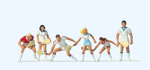 Preiser 10078 HO/OO Gauge Tennis Players (6) Exclusive Figure Set