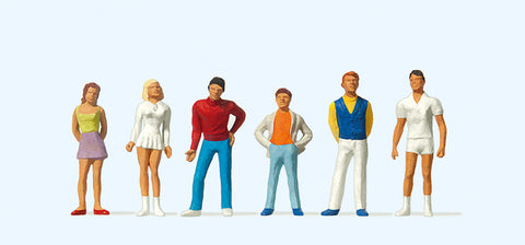 Preiser 10110 HO/OO Gauge Teenagers (6) Exclusive Figure Set