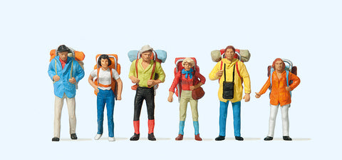 Preiser 10113 HO/OO Gauge Young Travellers (6) Exclusive Figure Set